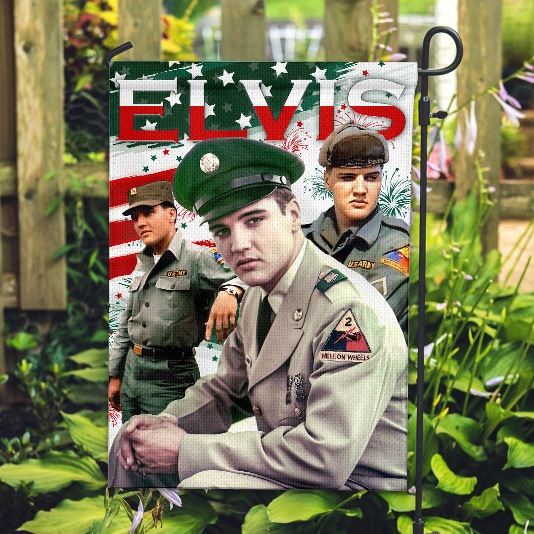Elvis Presley Garden Flag