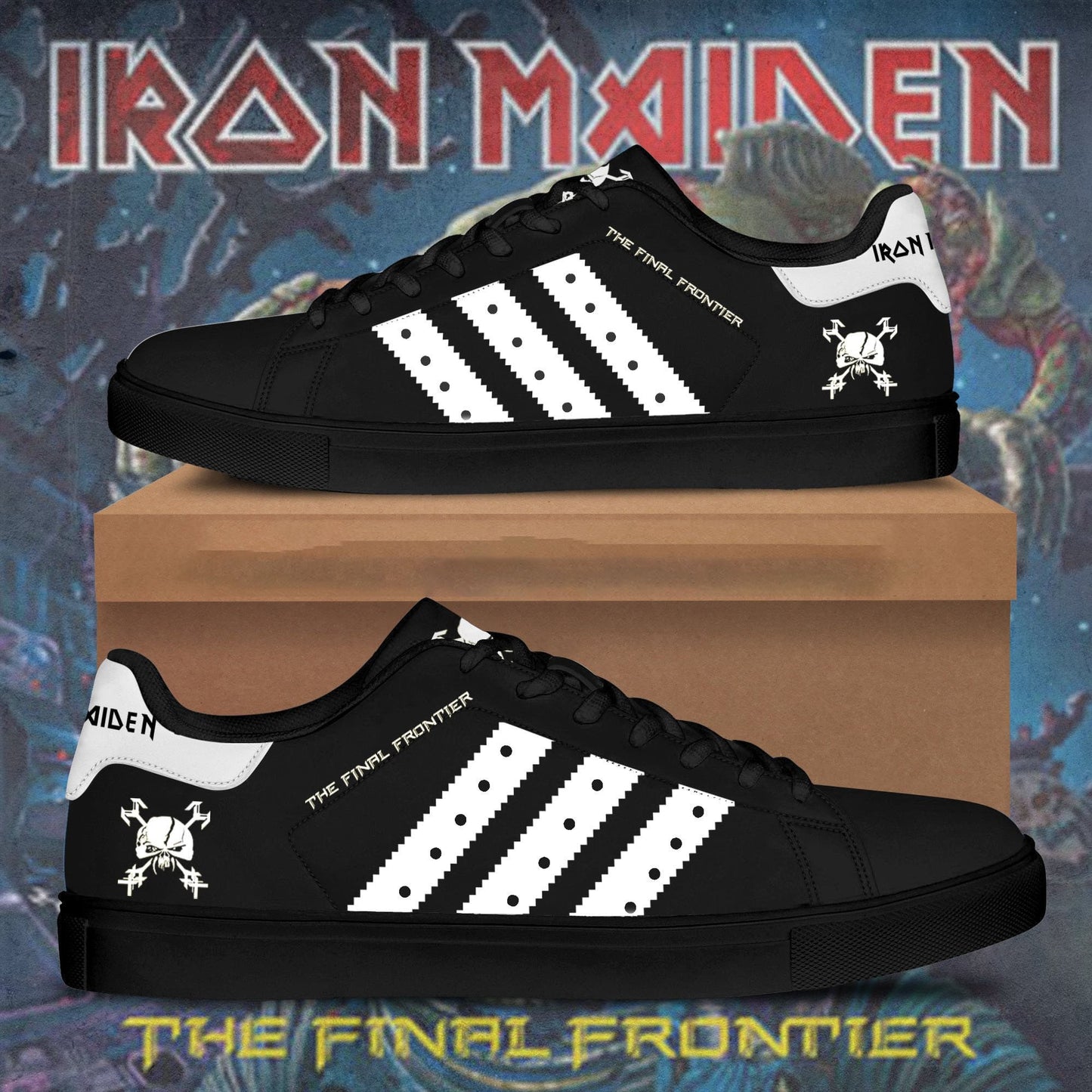 Limited Edition Iron Maiden Custom Stan Smith Shoes