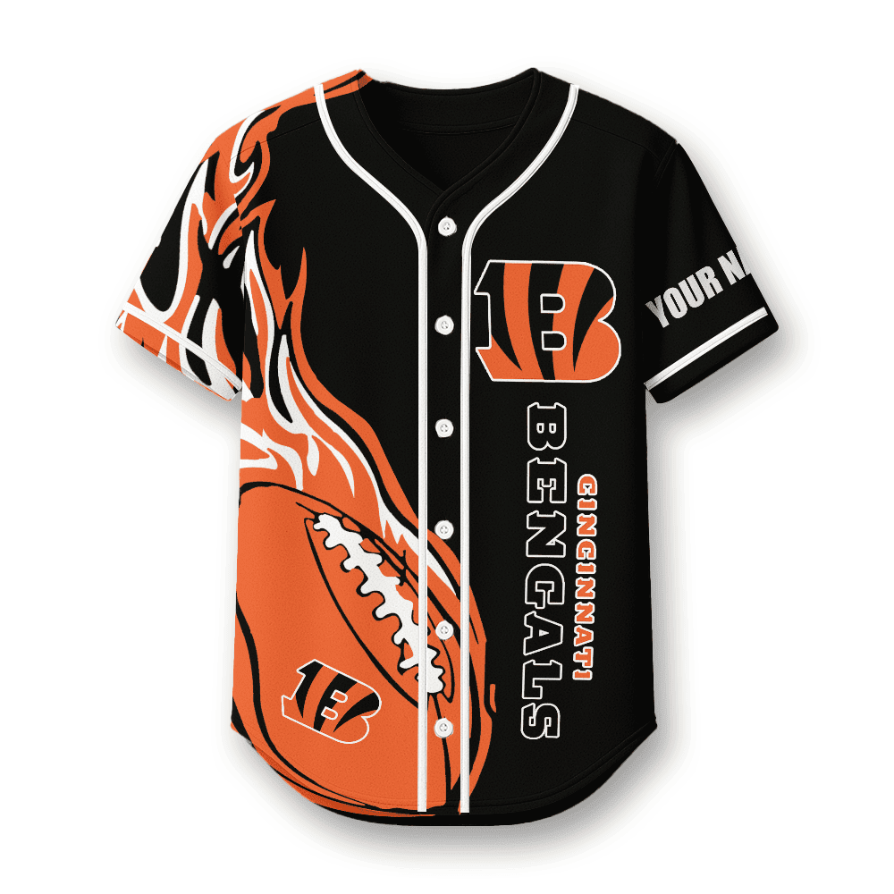 Cincinnati Bengals X Native American PREMIUM 3D Apparel Baseball Jersey Custom Name