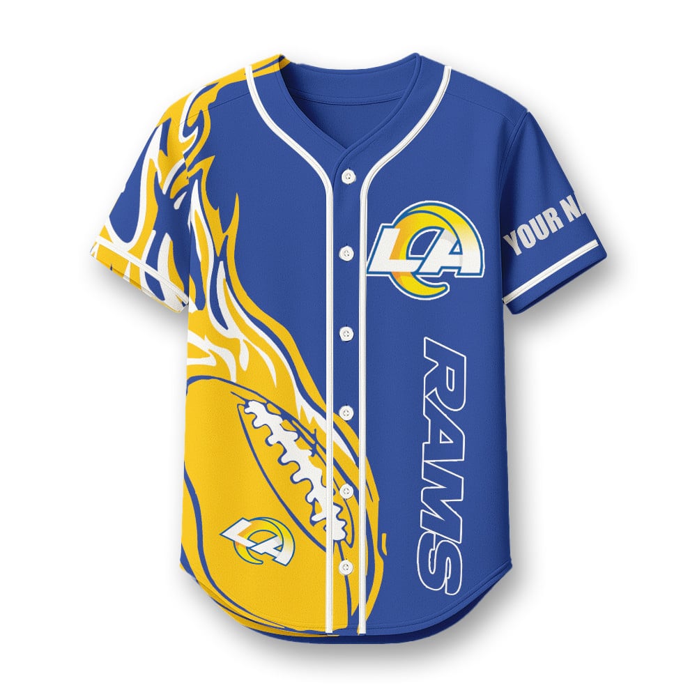 Los Angeles Rams X Native American PREMIUM 3D Apparel Baseball Jersey Custom Name