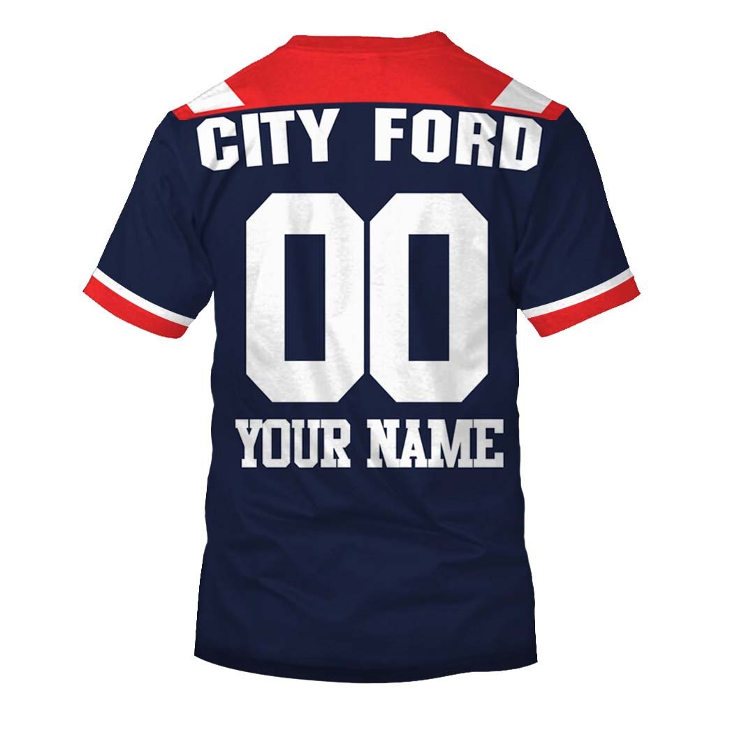 Sydney Rooster NRL 1980s Home Jersey Full Custom Name Number