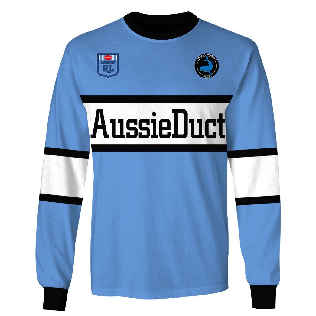Cronulla Sharks 1988 ARL/NRL Retro Heritage Classic Jersey Full Custom Name Number