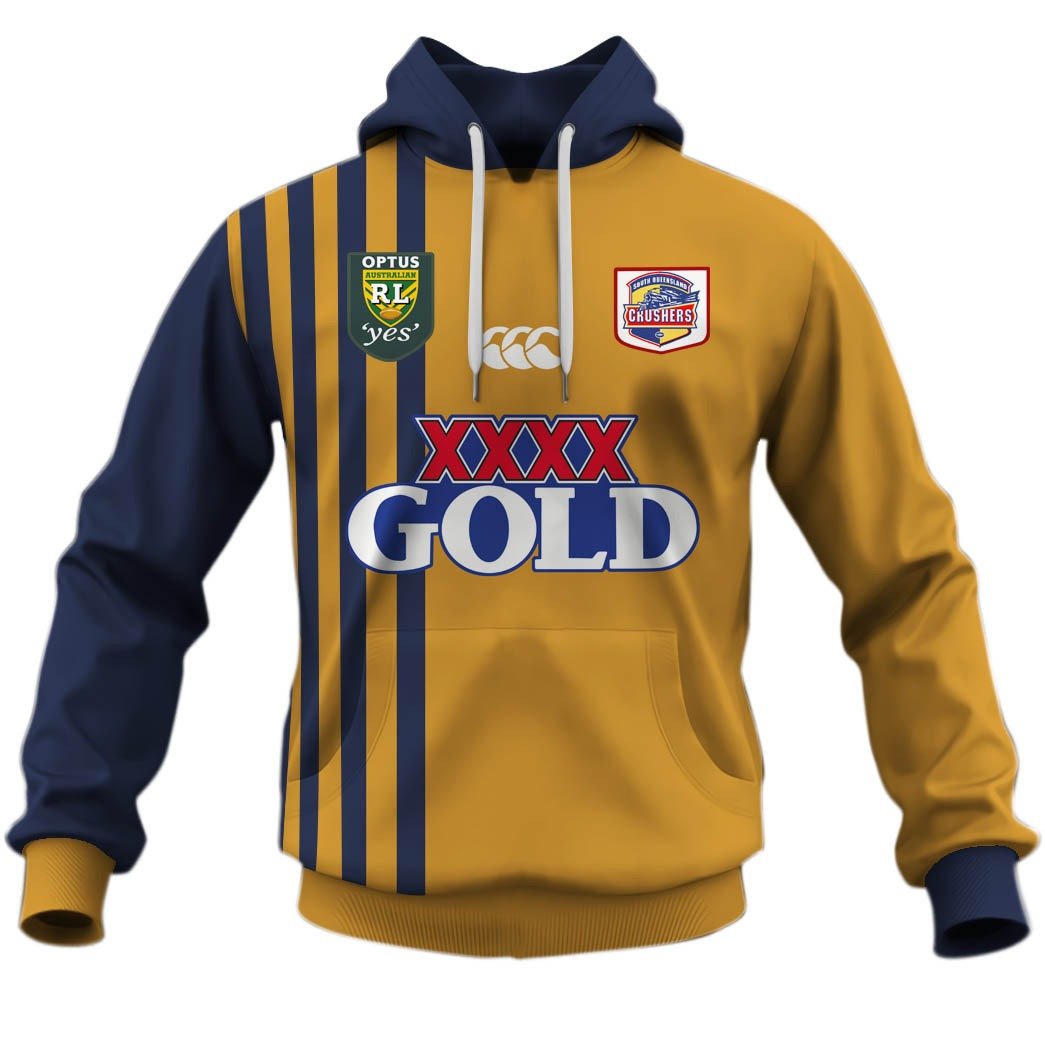 South Queensland Crushers 1995 Retro Rugby League Jersey Full Custom Name Number