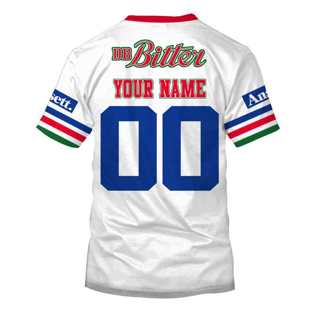 1995 Auckland New Zealand Warriors Rugby League Away Jersey Full Custom Name Number