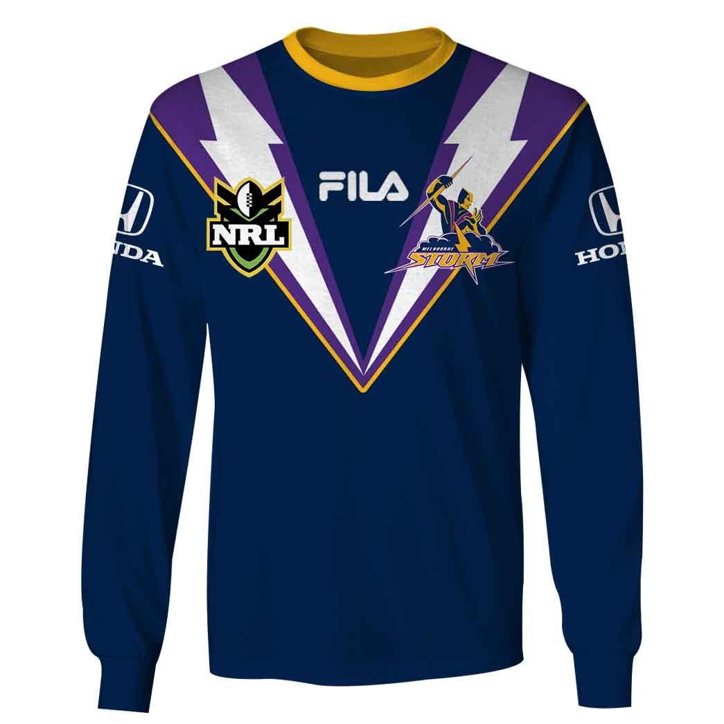Personalised NRL Melbourne Storm 1999 Vintage Home Jersey Full Custom Name Number