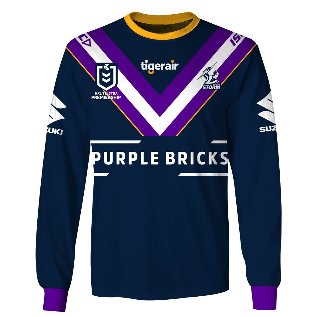 Personalised NRL Melbourne Storm 2019 Jersey Full Custom Name Number