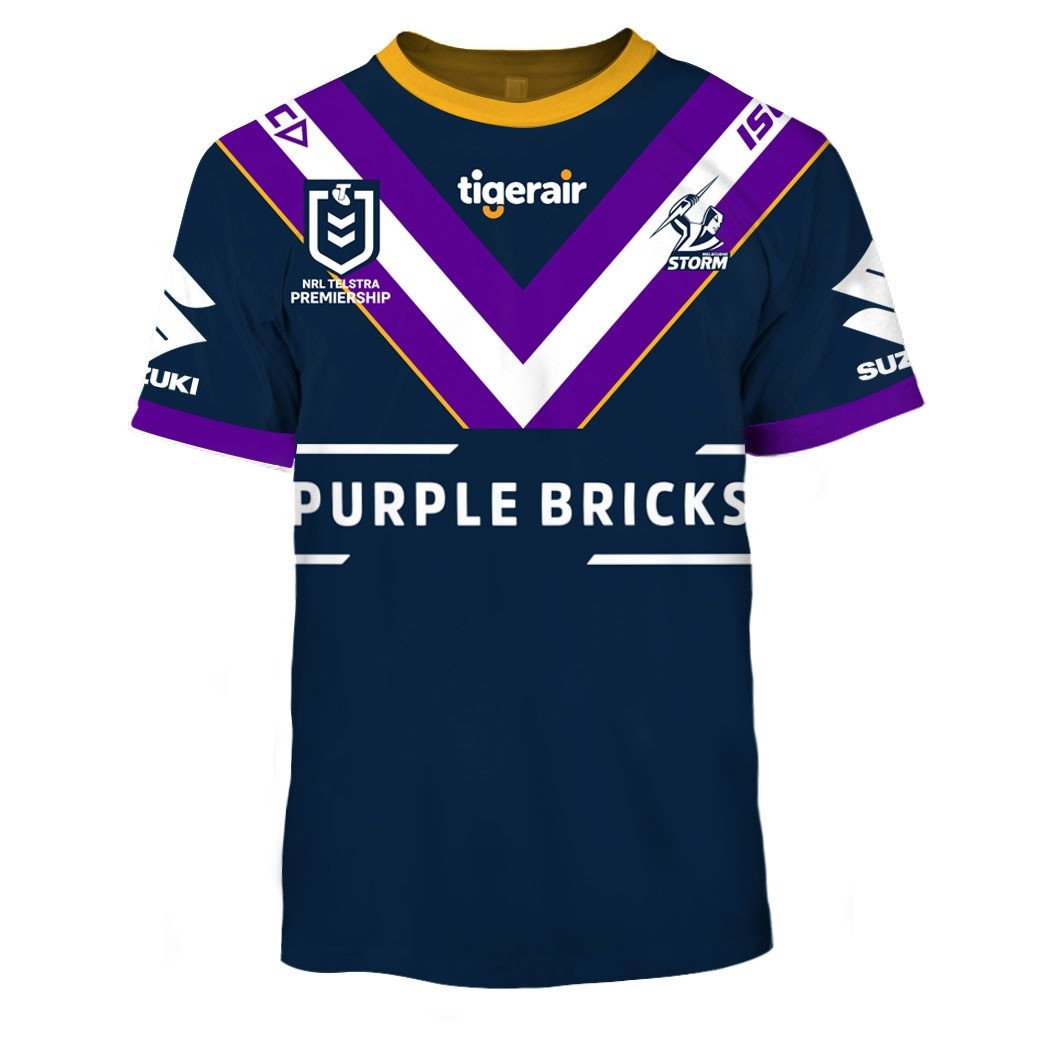 Personalised NRL Melbourne Storm 2019 Jersey Full Custom Name Number