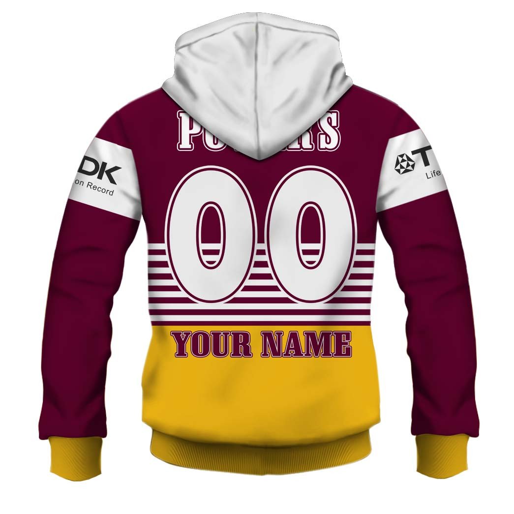 Personalize Brisbane Broncos NRL 1992 Retro Jersey Full Custom Name Number