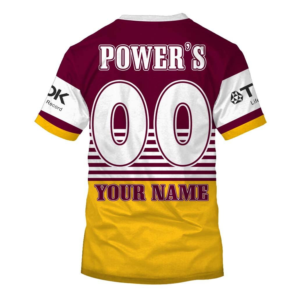 Personalize Brisbane Broncos NRL 1992 Retro Jersey Full Custom Name Number