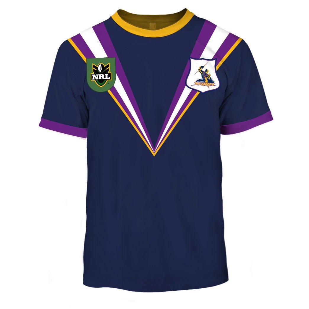 Melbourne Storm 1998 ARL/NRL Vintage Retro Heritage Jersey Full Custom Name Number