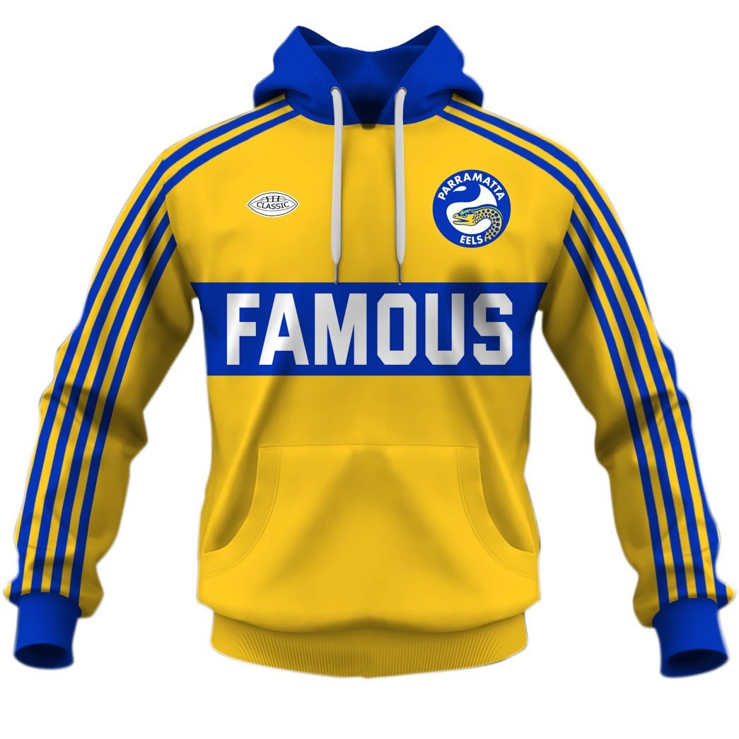 Parramatta Eels 1980 Famous ARL/NRL Vintage Retro Jersey Full Custom Name Number