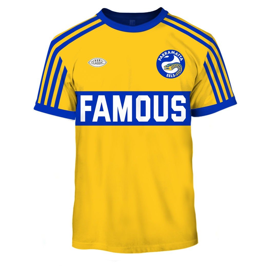 Parramatta Eels 1980 Famous ARL/NRL Vintage Retro Jersey Full Custom Name Number