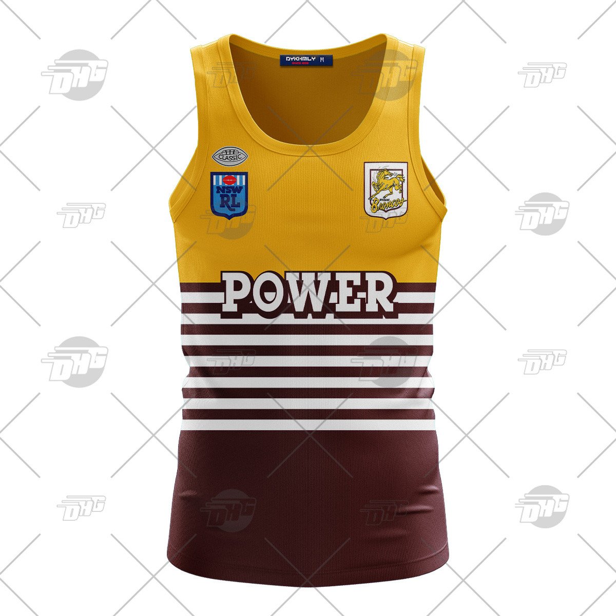 Personalized Brisbane Broncos 1988 ARL/NRL Vintage Retro Heritage Tank Top For Men Women Custom Name Number