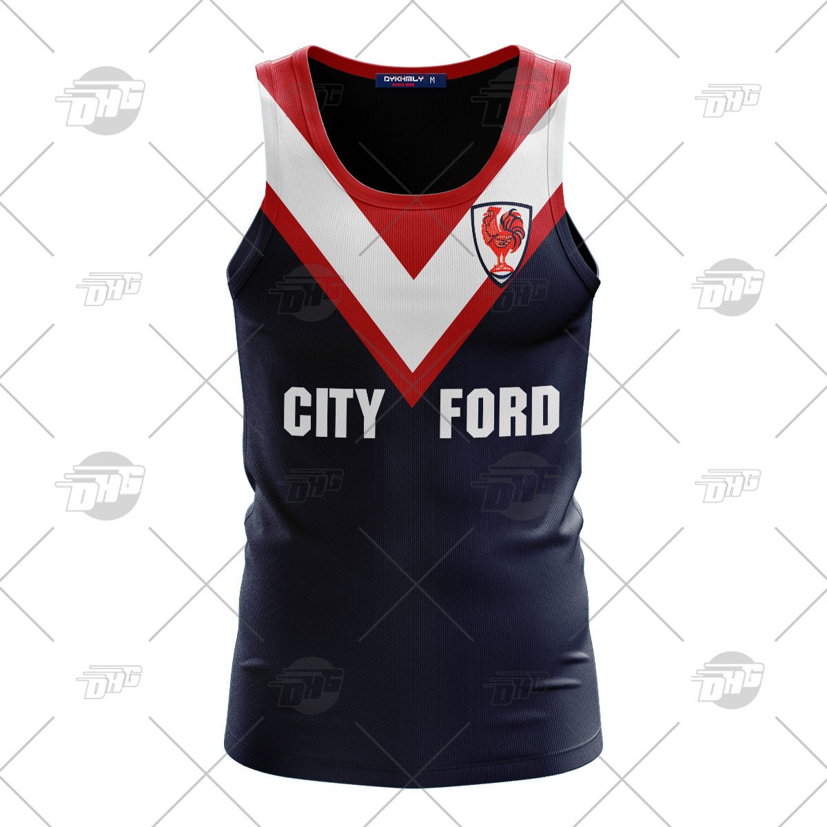 Personalized Sydney Roosters 1976 Vintage NRL / ARL Retro Tank Top For Men Women Custom Name Number