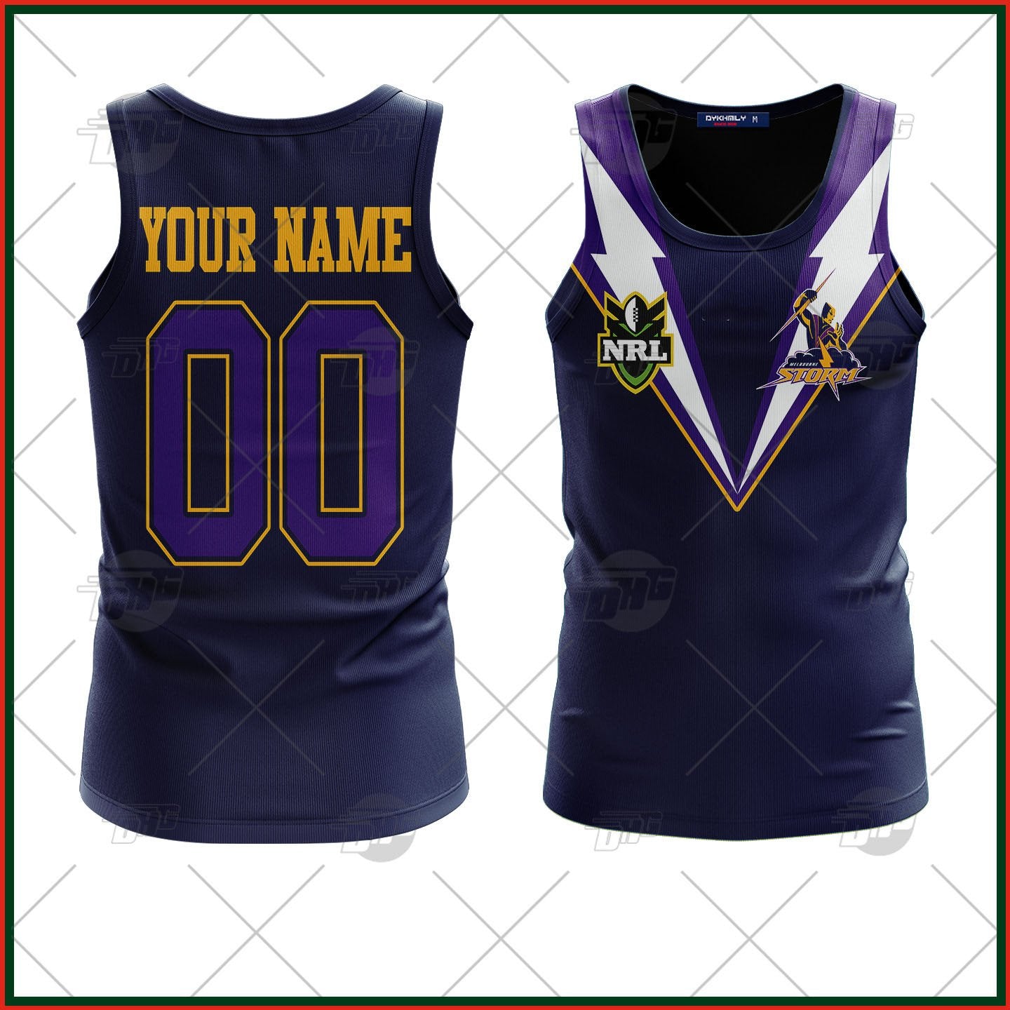 Personalized Vintage NRL Melbourne Storm 1999 Home Tank Top For Men Women Custom Name Number
