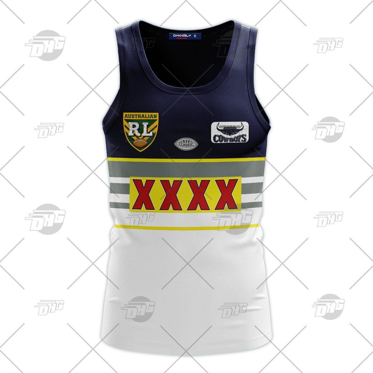 Personalized North Queensland Cowboys 1995 ARL/NRL Vintage Retro Tank Top For Men Women Custom Name Number