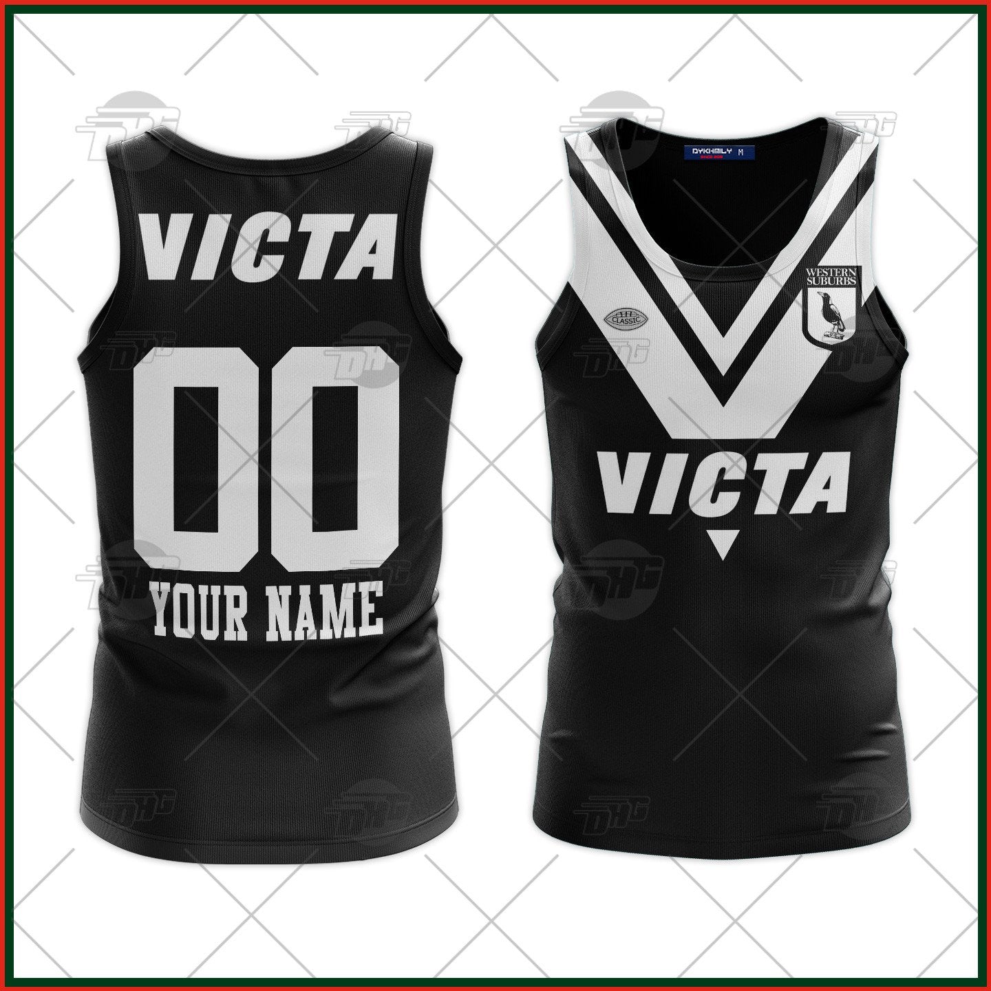 Personalized Western Suburbs Magpies 1978 ARL/NRL Vintage Retro Tank Top For Men Women Custom Name Number