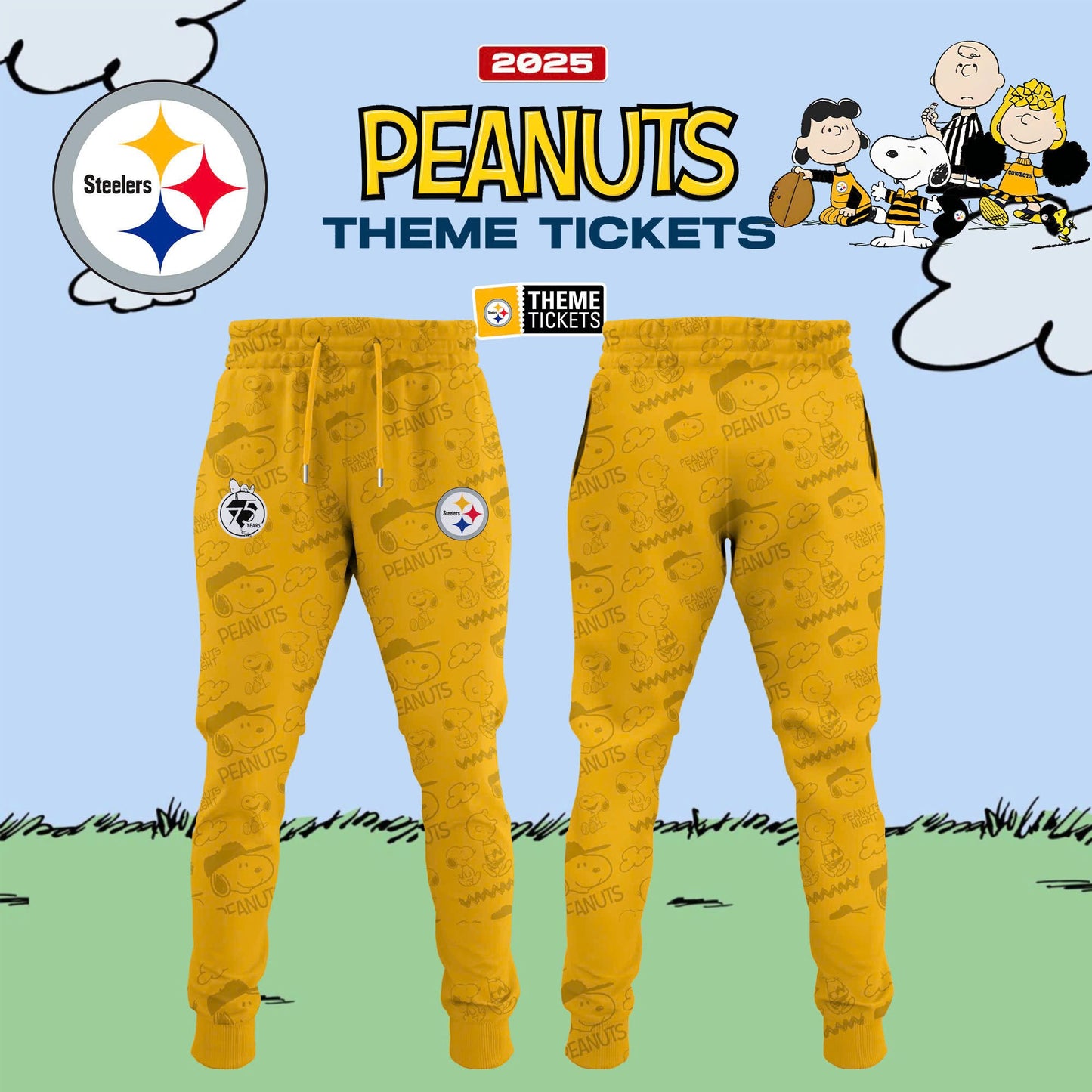 Pittsburgh Steelers x Peanuts Limited Editions - Hoodie + Joggers + Cap