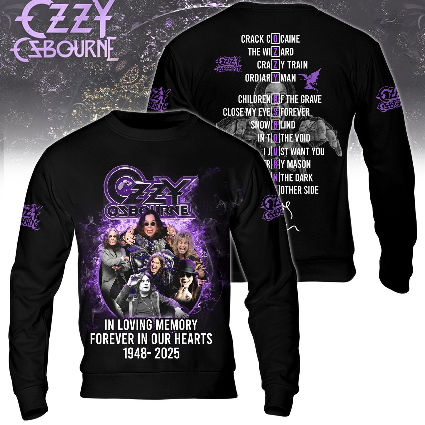 Ozzy Osbourne 3D Apparel Full Style