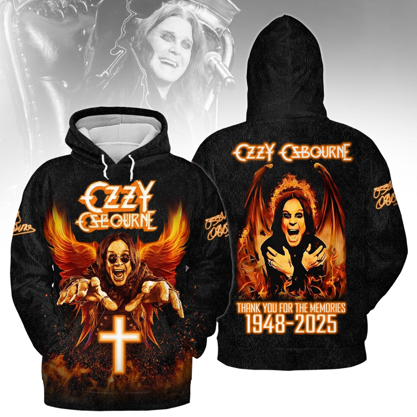 Ozzy Osbourne 3D Apparel Full Style