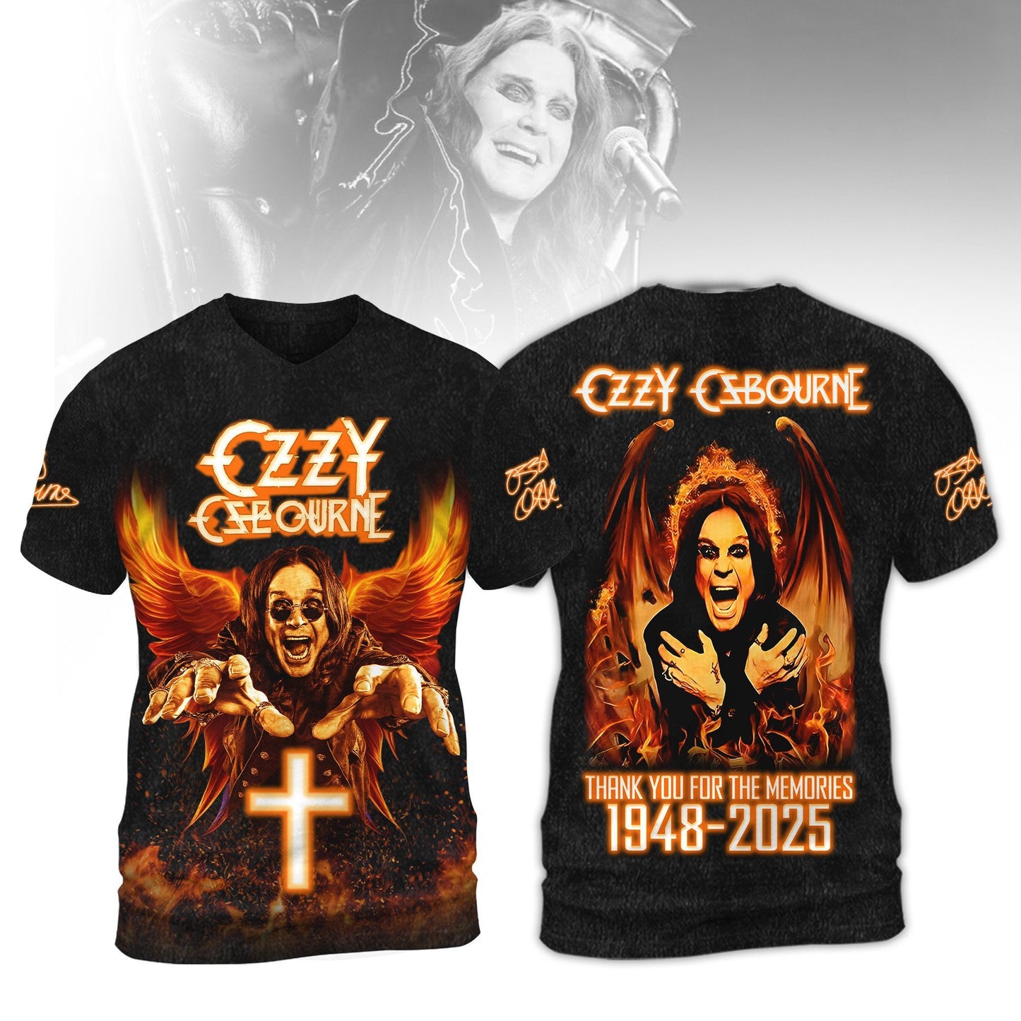 Ozzy Osbourne 3D Apparel Full Style