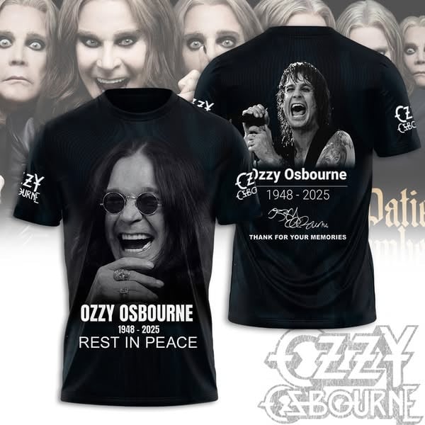 Ozzy Osbourne 3D Apparel Full Style