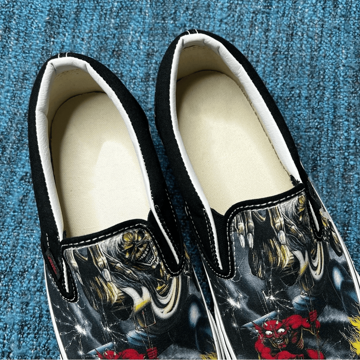 Iron Maiden the number of the beast Slip On Sneakers