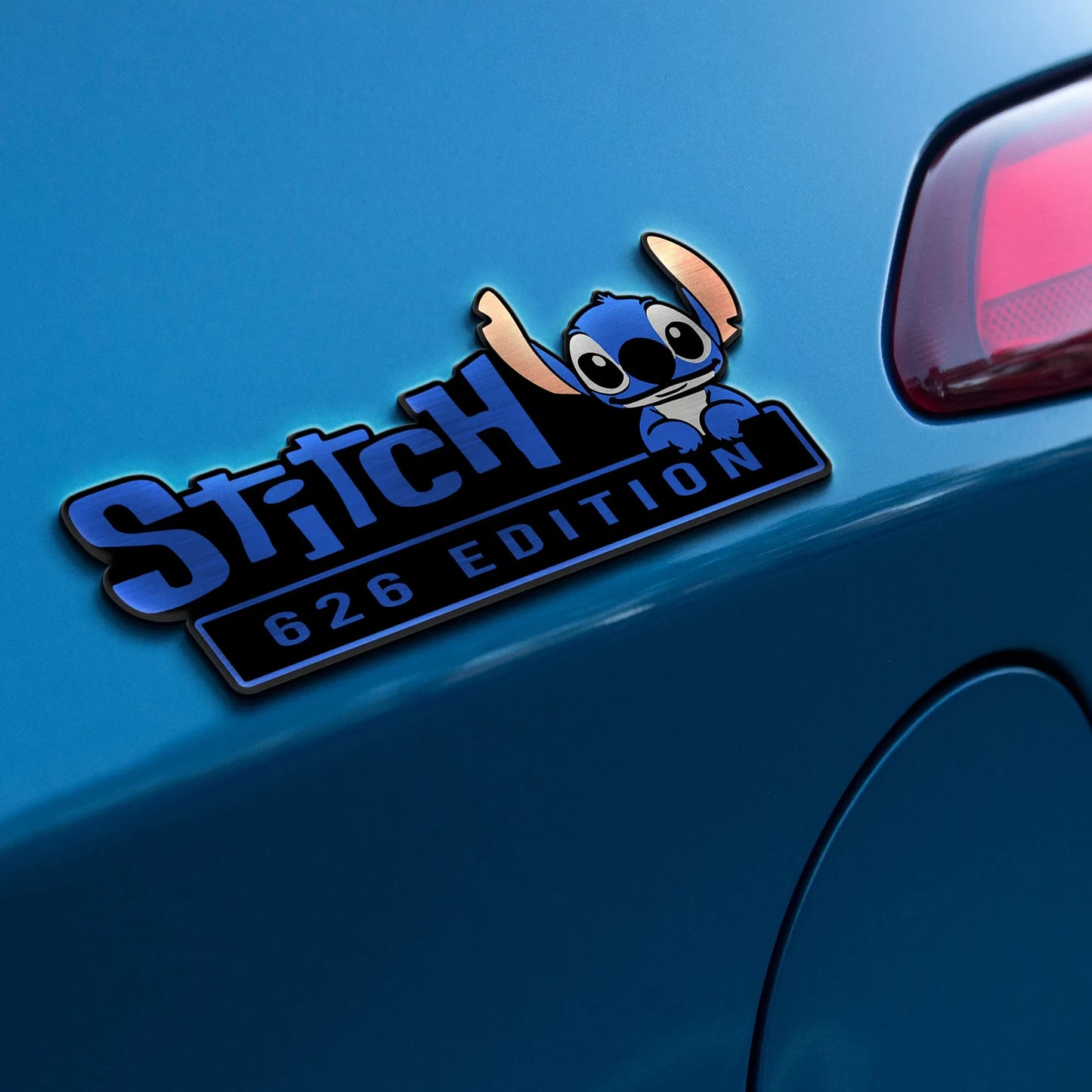 Stitch Experiment 626 Edition Laser Engraved or 3D Inlayed Car Name Badge