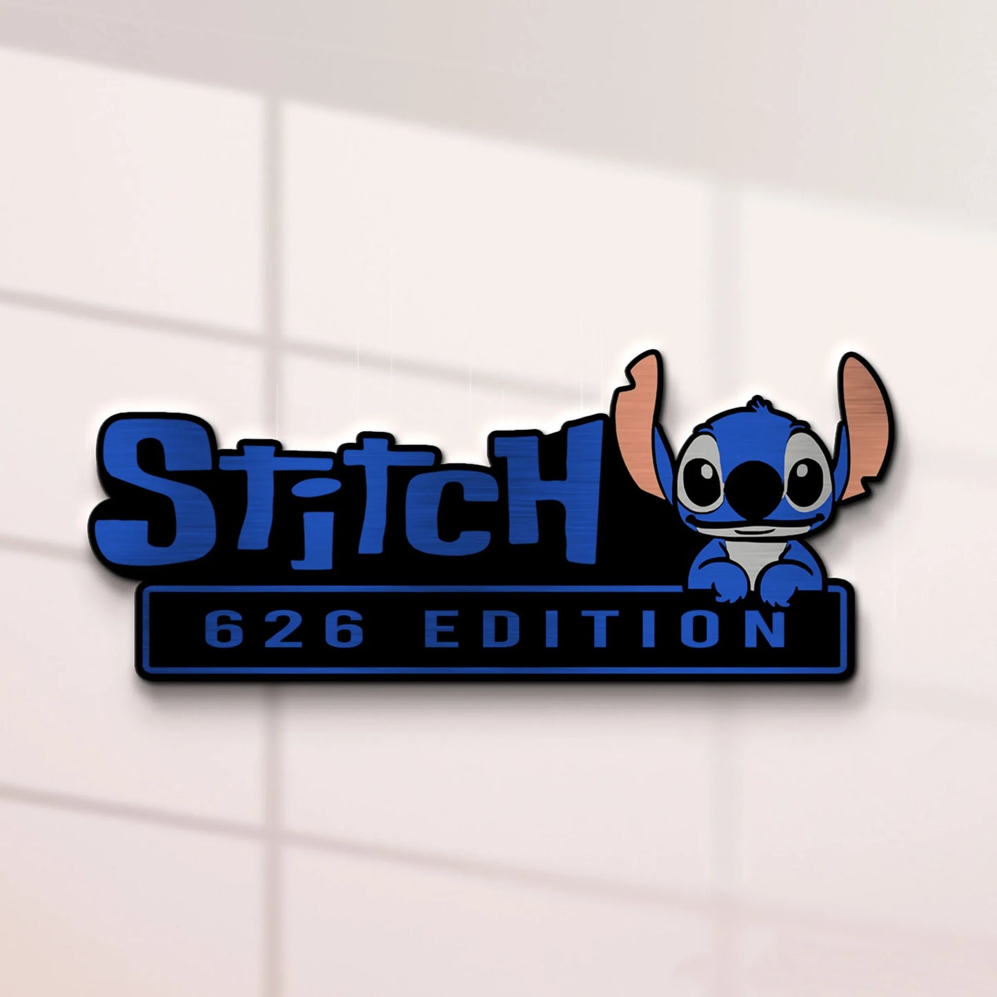 Stitch Experiment 626 Edition Laser Engraved or 3D Inlayed Car Name Badge