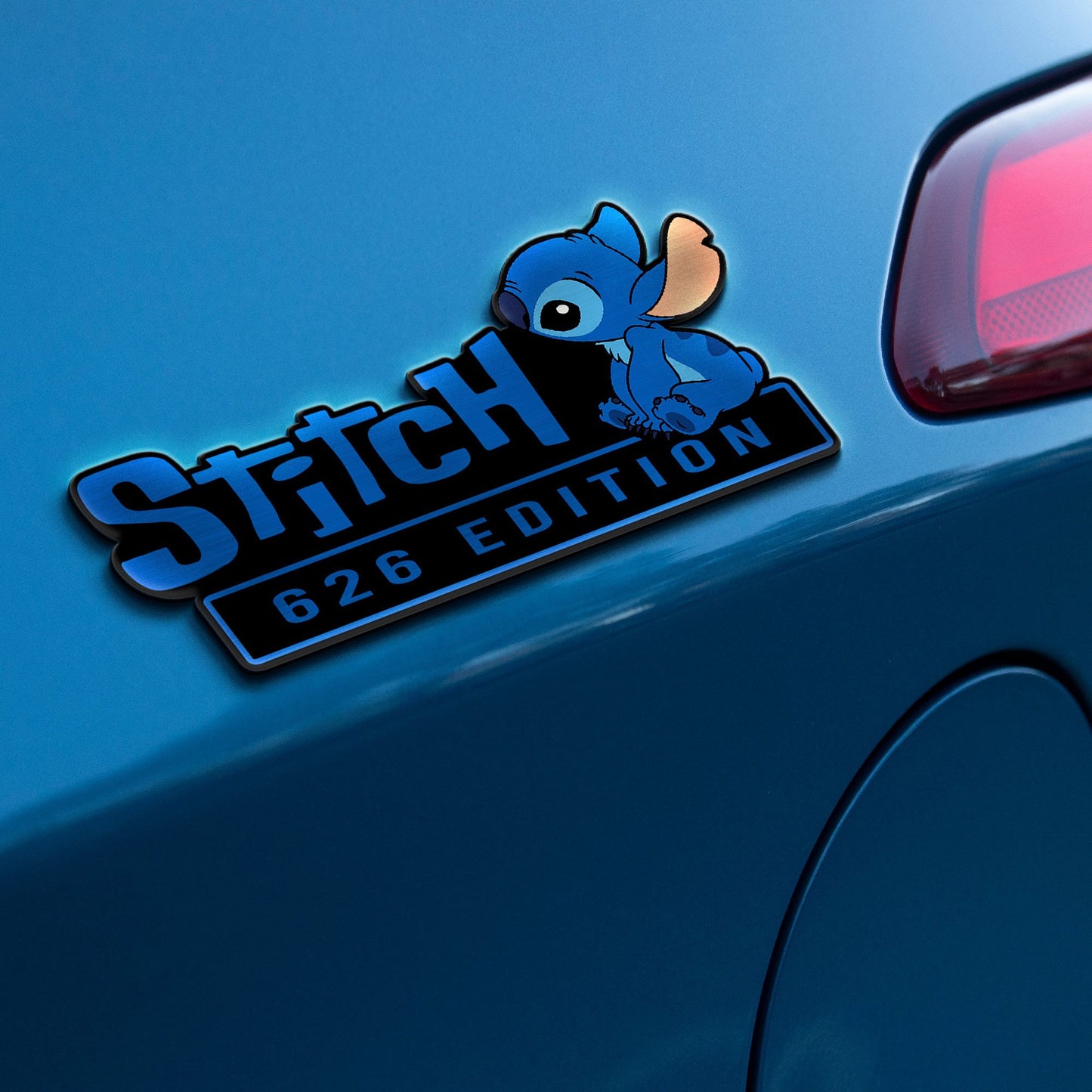 Stitch Experiment 626 Edition Laser Engraved or 3D Inlayed Car Name Badge 5