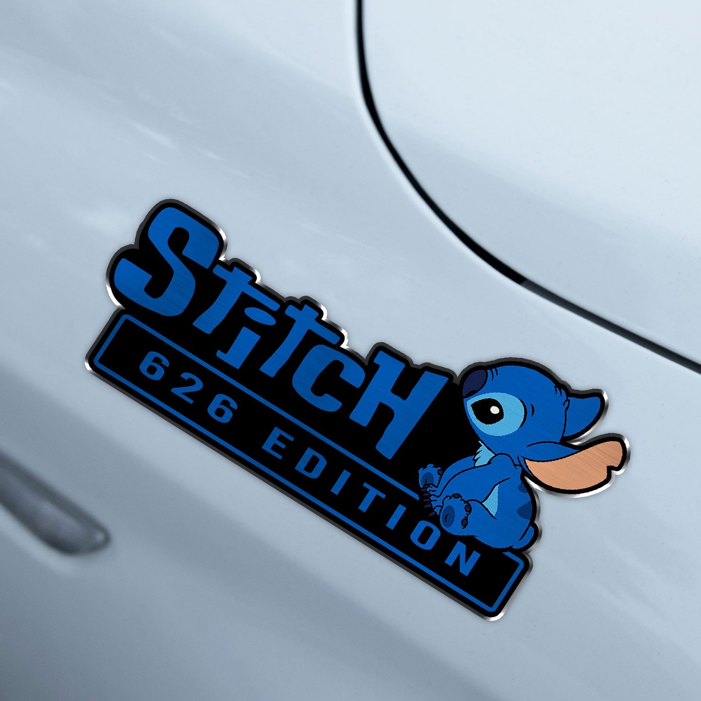 Stitch Experiment 626 Edition Laser Engraved or 3D Inlayed Car Name Badge 5