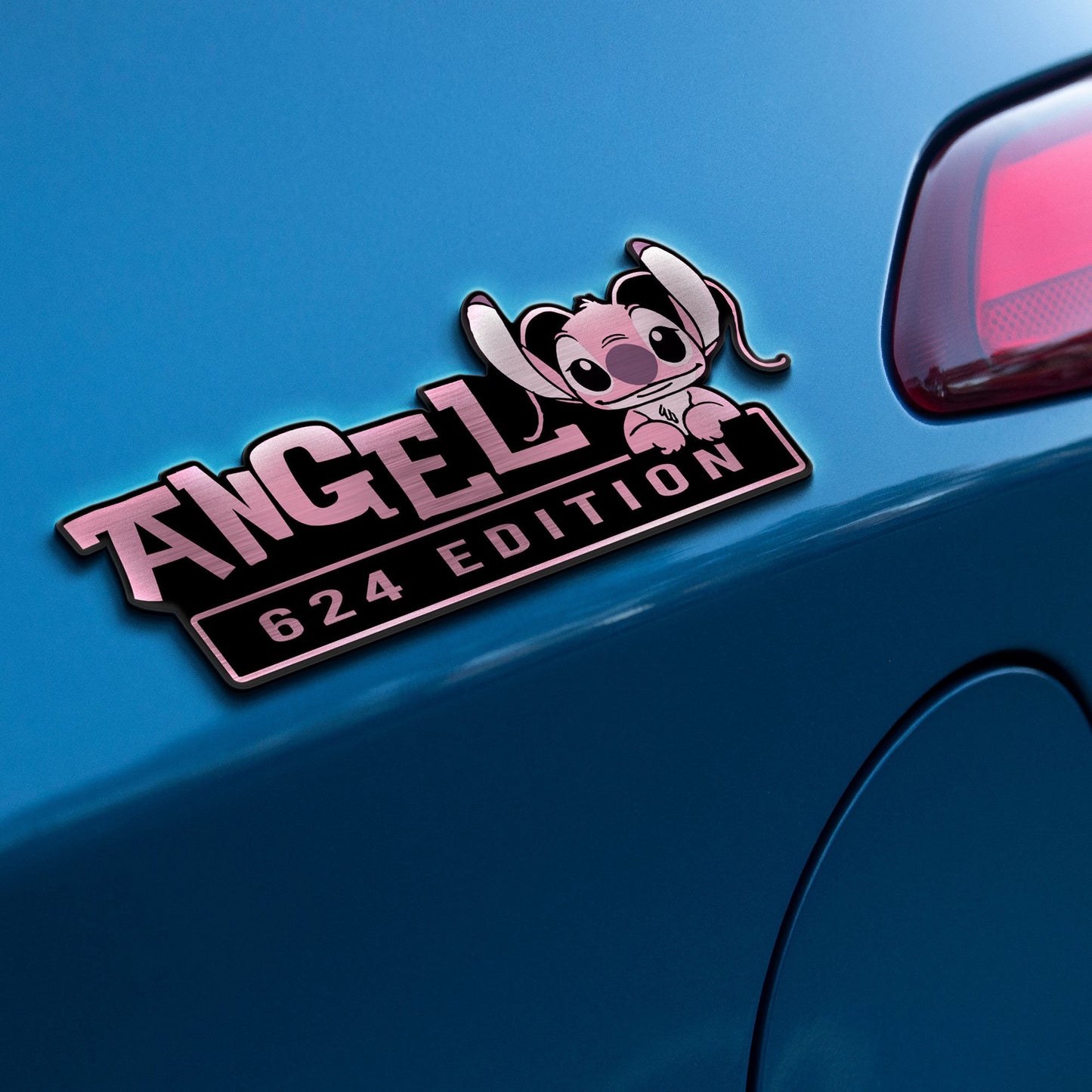 Angel Experiment 624 Edition Laser Engraved or 3D Inlayed Car Name Badge