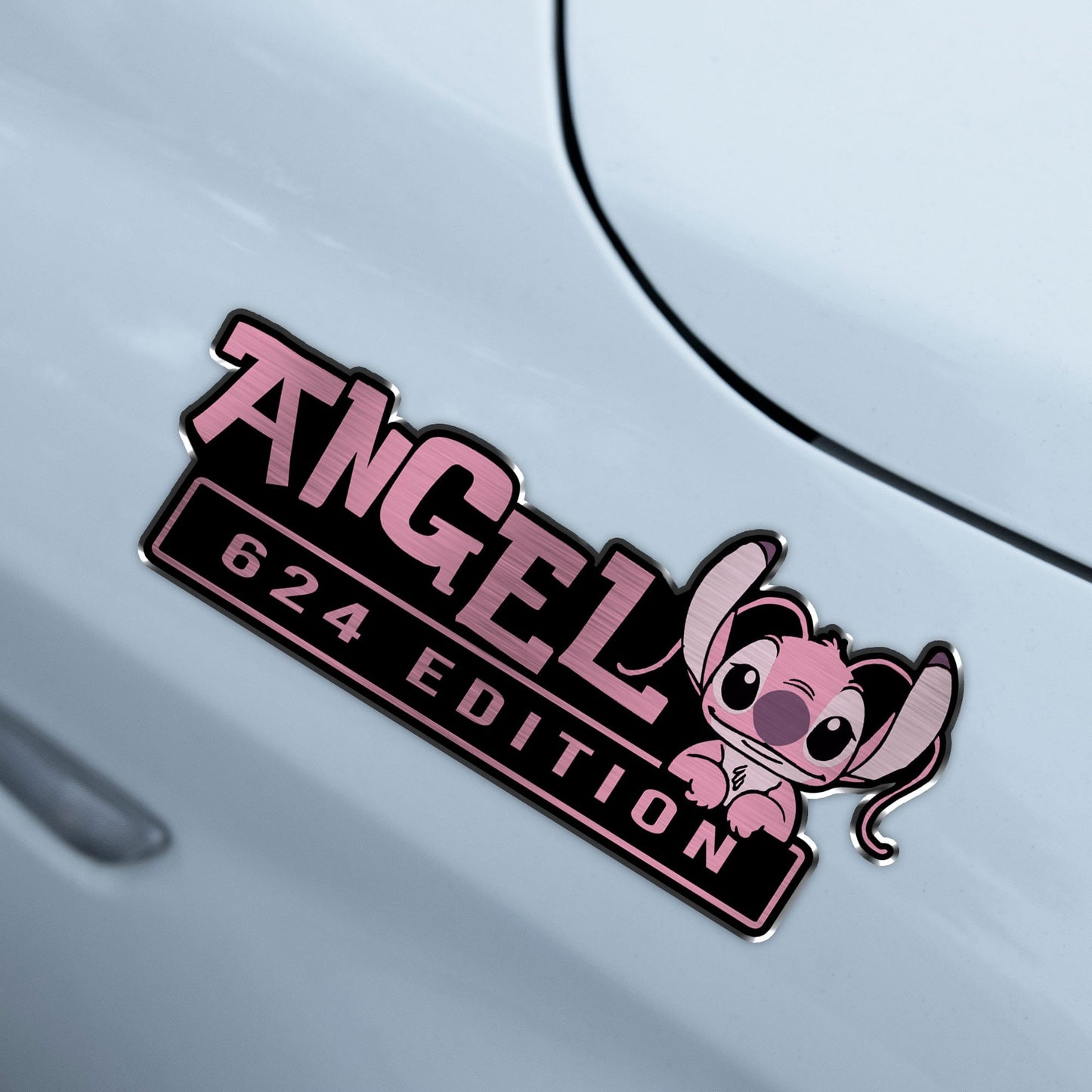 Angel Experiment 624 Edition Laser Engraved or 3D Inlayed Car Name Badge