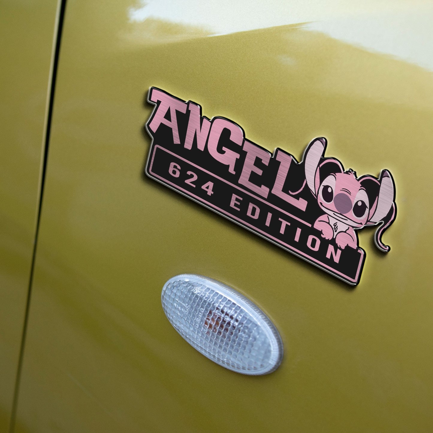 Angel Experiment 624 Edition Laser Engraved or 3D Inlayed Car Name Badge