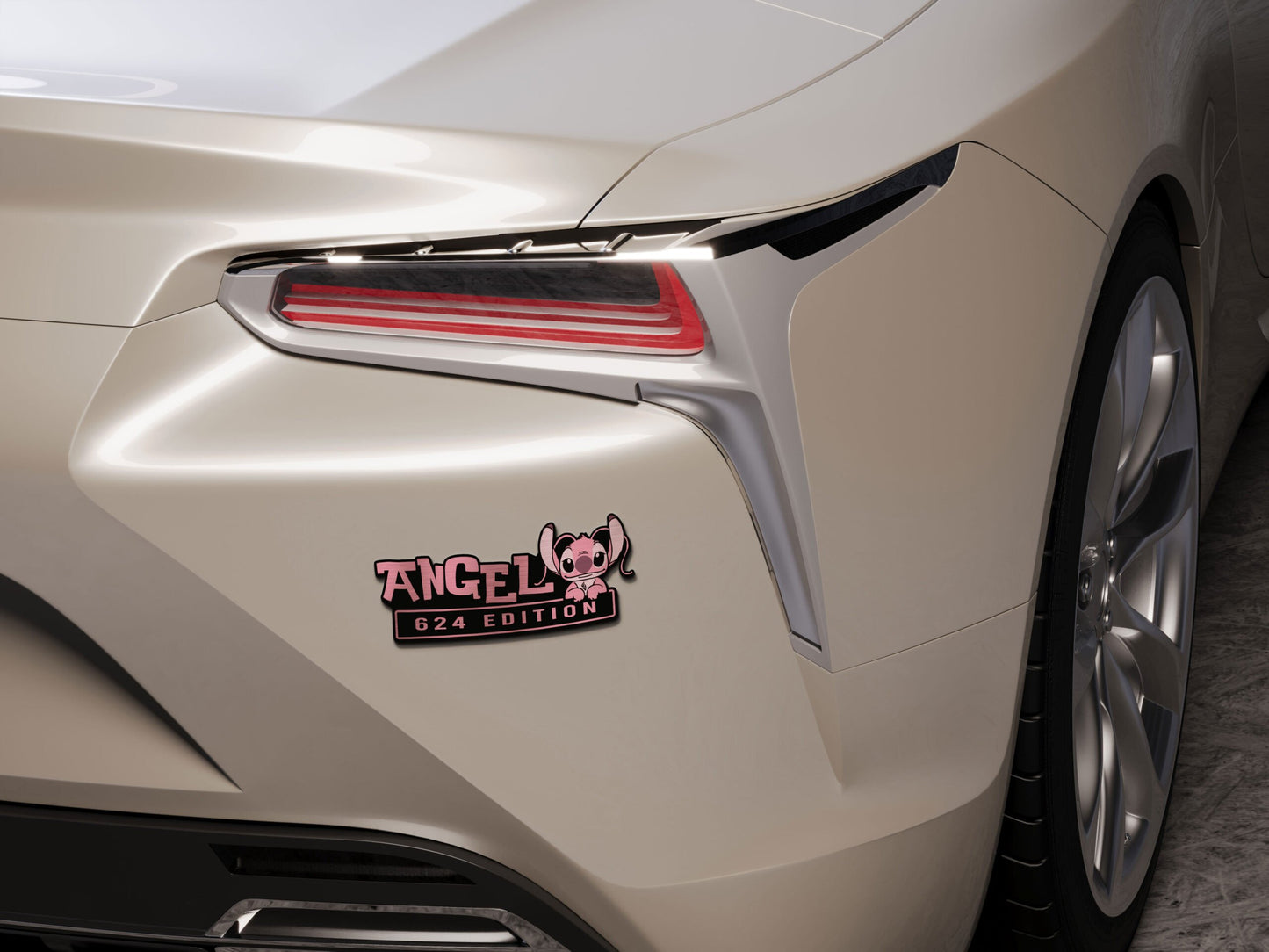 Angel Experiment 624 Edition Laser Engraved or 3D Inlayed Car Name Badge