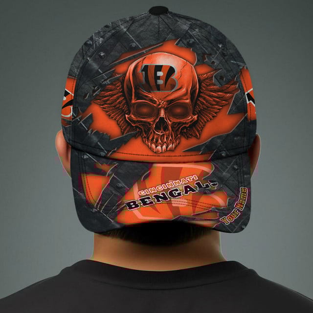 NFL All Team And Skull Art Custom Any Name Clasic Cap Gift For Fan