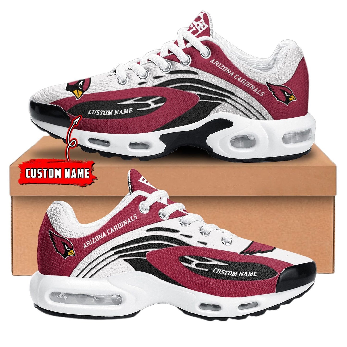 Arizona Cardinals NFL Premium Customized Your Name | Sport Shoes