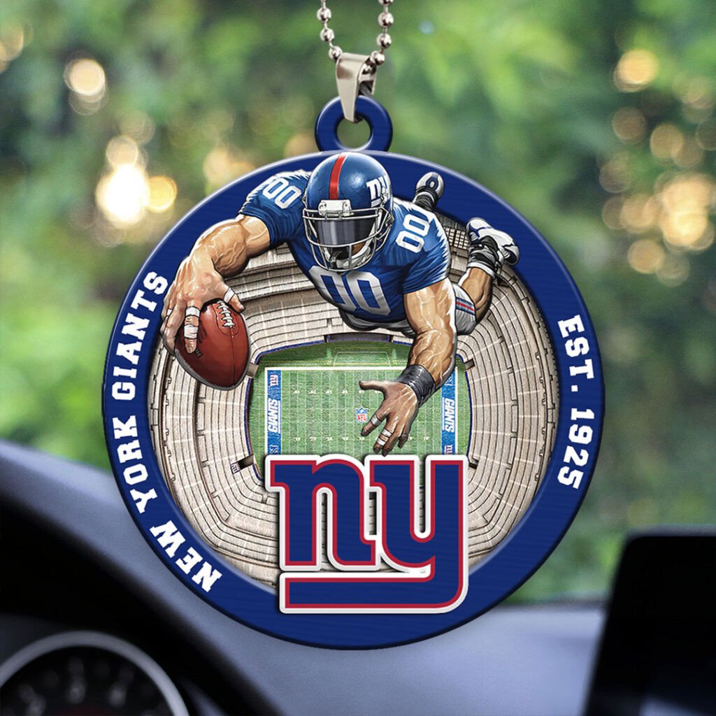 New York Giants Custom Acrylic Car Ornament