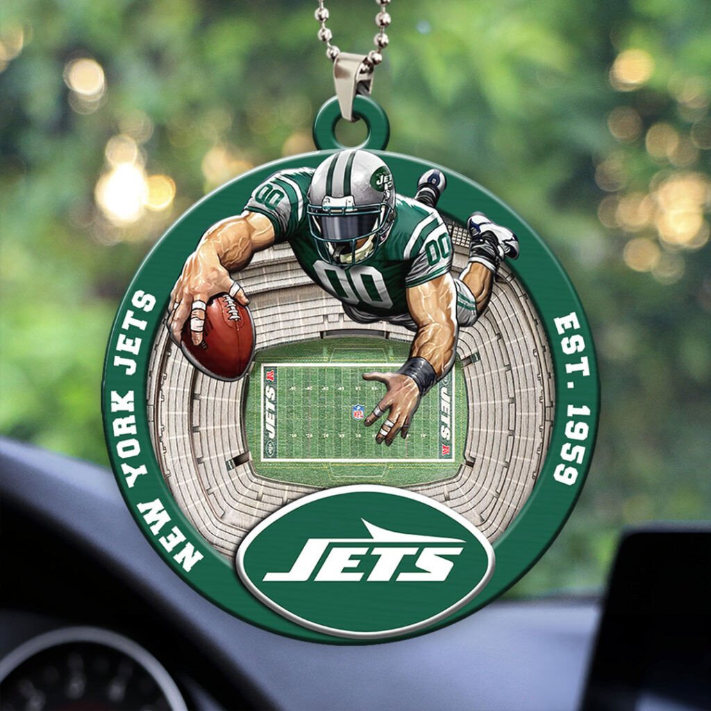 New York Jets Custom Acrylic Car Ornament