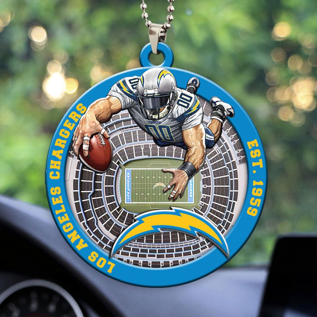 Los Angeles Chargers Custom Acrylic Car Ornament