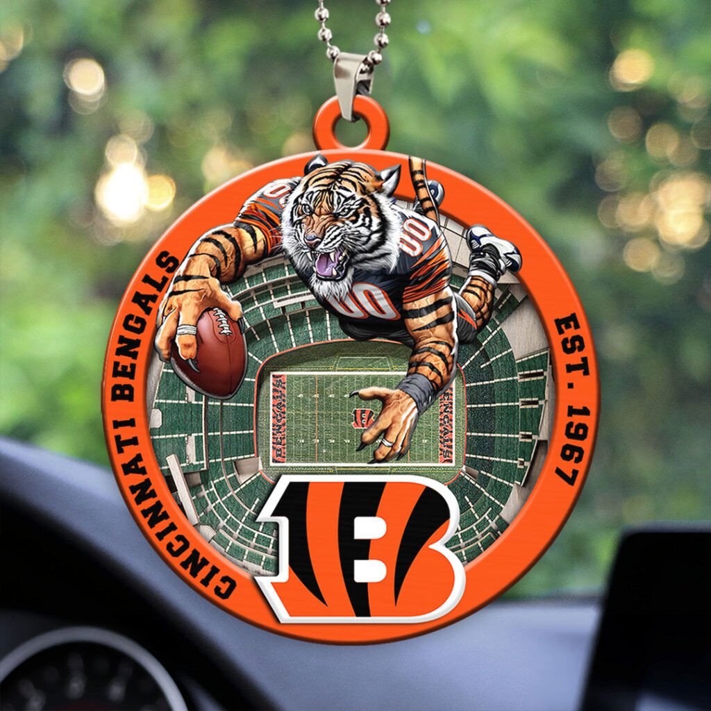 Cincinnati Bengals Custom Acrylic Car Ornament