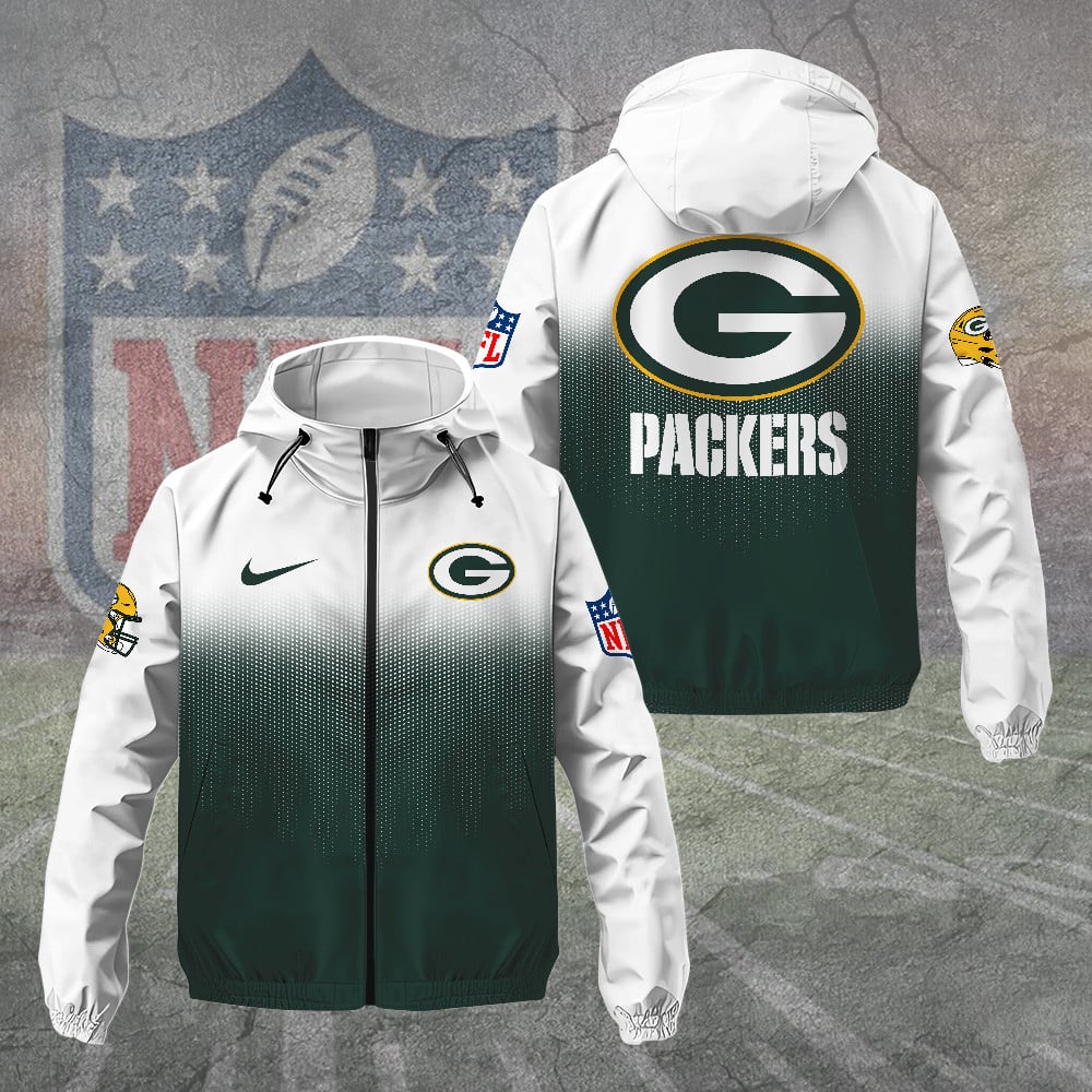 Green Bay Packers 3D Windbreaker Jacket