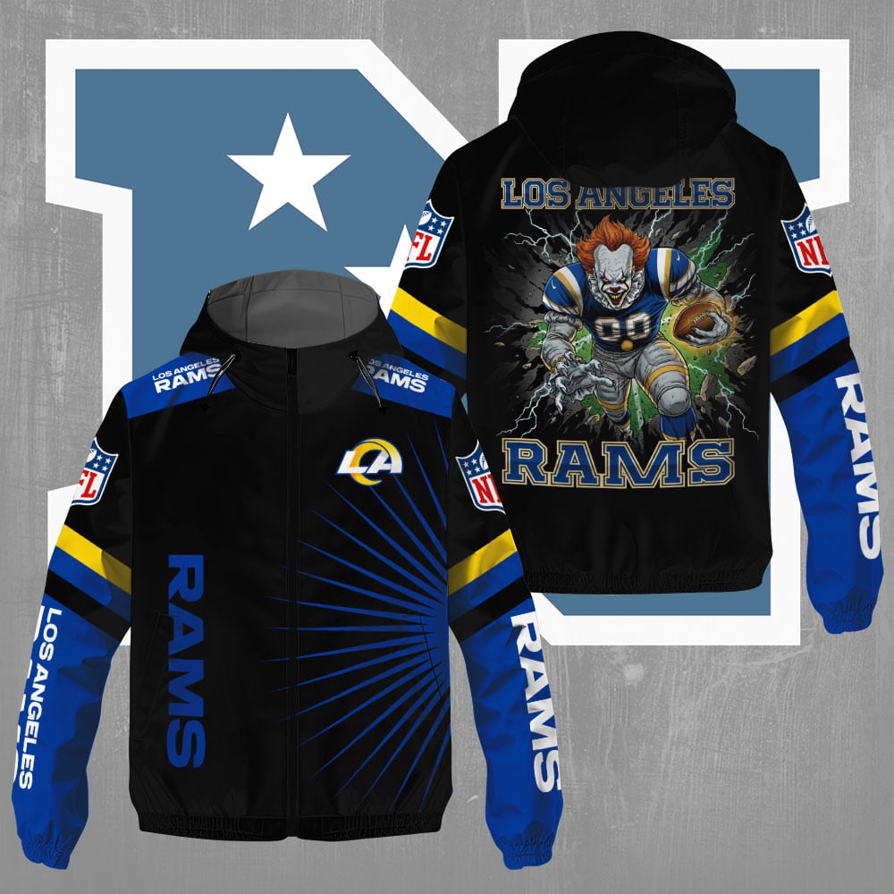 Los Angeles Rams x Pennywise 3D Windbreaker Jacket