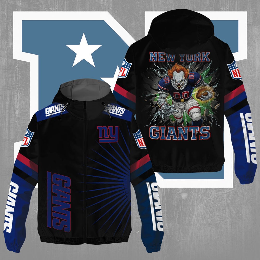 New York Giants x Pennywise 3D Windbreaker Jacket