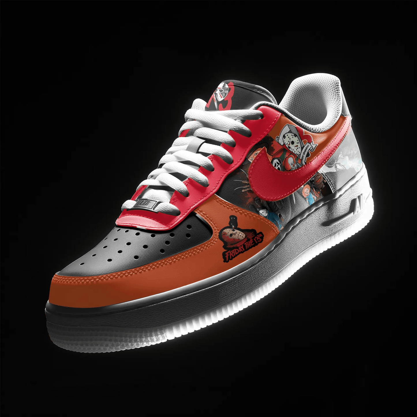 Friday The 13TH Halloween AF1 Sneakers Shoes For Men And Women