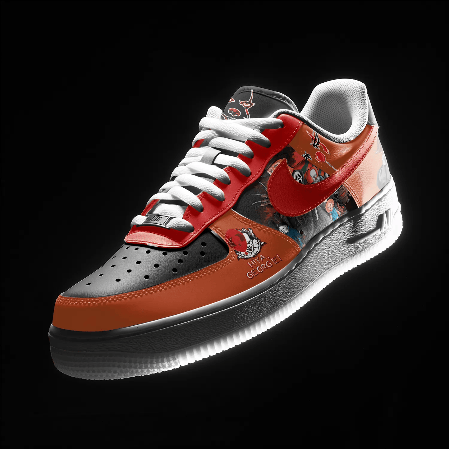 IT Halloween Halloween AF1 Sneakers Shoes For Men And Women