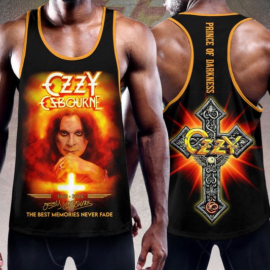 Black Sabbath x Ozzy Osbourne Y-Back Muscle 3D Tank Top