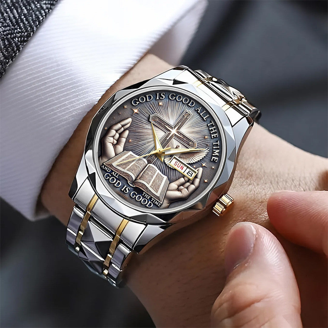 God is Good Alloy Luxury Quartz Watch