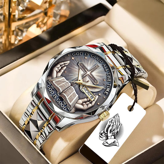 God is Good Alloy Luxury Quartz Watch