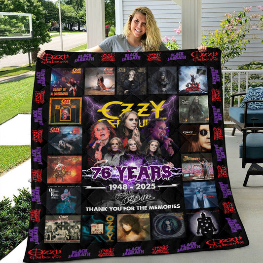 Ozzy Osbourne Quilt Blanket